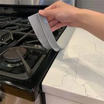Silikoninė virtuvės tarpo sandarinimo juostelė – nuo ​​užsiteršimo, alyvos nutekėjimo dangtis krosnims (Grey,53cm) pilka