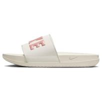 Nike Offcourt Soft And Comfortable Leather Patchwork Slide Slippers Women's Beige Pink BQ4632-109 36.5 beige