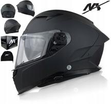 NX SPEED uždaras motociklo šalmas, matinės juodos spalvos, L dydis (59-60 cm)