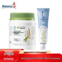 Amway Nutrilite Wheat Flavor Protein Powder 540g with White Tea Toothpaste white