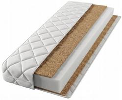 Dvipusis kūdikio lovytės čiužinys iš putų ir kokoso pluošto, 10 cm, H3/H3, 60x120 cm