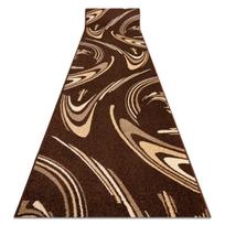 Rugsx kiliminis takas Karmel Fryz - Coffee, 80x240 cm