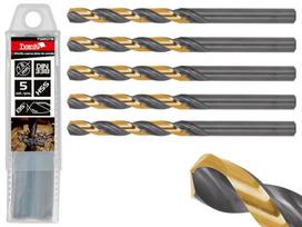 Grąžtas Hss 7.8mm juodai-auksinis metalui, plienui, ketaus