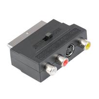 21Pin RGB Scart to 3RCA S-Video AV TV Adapter Composite Video Left Right Audio Converter Connect Television Projector Cable Plug juoda