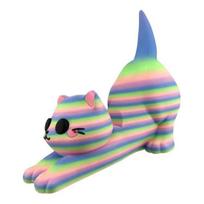 Cute Cat Phone Stand Multi-Functional Desktop Holder for Mobile Phones Decorative PLA Plastic Stand for Streaming And Video Calls A beige