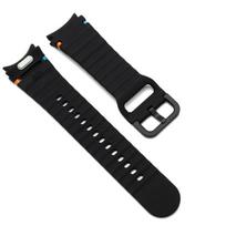 Juodas silikoninis dirželis, skirtas „Samsung Galaxy Watch 7/6/5/4“