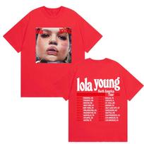 Lola Young Šiaurės Amerikos turas 2025 Naujo albumo marškinėliai Unisex Moteriški laisvalaikio marškinėliai su apvalia apykakle Y2K mada Aukštos kokybės medvilniniai marškinėliai XL