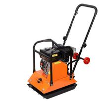 Plate Compactor, 6.5 HP 212CC Gas Engine, 6400 VPM Vibrating Ground Rammer, 15 kN Compaction Force, 53 x 40 cm Plate, Walk Behind Compactor for Paver