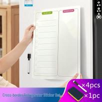 Erasable Soft Whiteboard Magnet Set - Weekly & Monthly Planner white