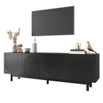 TV spintelė 175x38x56 cm juoda
