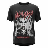 Lady Gaga Born This Way Tshirt Size S Oversized See Photos A1853 M gray