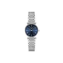 Longines Gala serijos kvarcinis laikrodis 30 metrų atsparumo vandeniui 24 mm mėlynas ciferblatas nerūdijančio plieno korpusas nerūdijančio plieno apyrankė L4.209.4.94.6 Deep Sea Dial gray