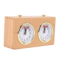 Chess Clock Analog Timer Retro Wooden Competition Timing High Accuracy Mechanical Tool white