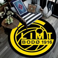 Bodo Glimt Apvalus kilimas po biuro kėdėmis Miegamojo Svetainės Namų dekoras 80cm x 80cm yellow