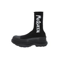 Alexander McQueen Tread Slick Logo Intarsia Boots 705671W4TV11070 40 black