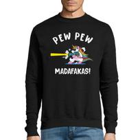 Džemperis Pew Pew Vienaragis, juodas