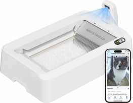 PETKIT Purobot Crystal Duo with Camera Self-Cleaning Cat Litter Box | White P9905 | 6975069307244