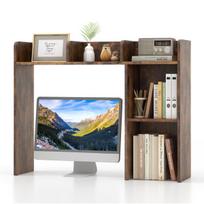 Rašomasis stalas su knygų lentyna, 94x25.4x73.7 cm, natūralios spalvos