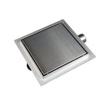 Dušo latakas Balneo SQ-Drain 2in1, dvipusis apverčiamas, chromuotas, nerūdijančio plieno, 15x15 cm