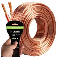 Garsiakalbio kabelis audio CCA 2x0,75 mm 100 m Vayox VA0312