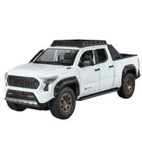1/22 TOYOTA Tacoma lydinio pikapo automobilio modelis, metalinis liejimo būdu pagamintas visureigis, automobilio modelis, garso ir šviesos imitacija, vaikiškas žaislas, dovana balta