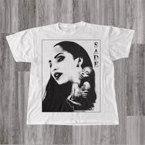 Rare! Sade Adu  graphic Cotton WHite Shirt Unisex Concert S to 5XL SG608 Unisex T-Shirt L gray