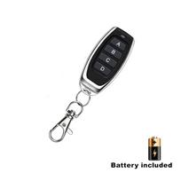Universalus 433MHz nuotolinio valdymo pultelis 4 kanalų garažo vartų durų atidarymo pultelis Nuotolinio valdymo pultelio kopijuoklis Klonavimas Klonavimo kodas Automobilio raktas Fiksuotas kodas black