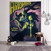Dark Souls Game DIY Wall Tapestry Art Science Fiction Room Home Decor Wall Art Decor 74x94cm(29x37in) gray