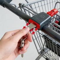 Pirkinių krepšelio žetonai, raktų pakabukas, 6 vnt.