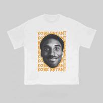 Kobe Bryant Vintage Repeat Text Oversized T-Shirt, Los Angeles Lakers Legend Graphic Tee, Unisex Casual Top S įvairiaspalvis