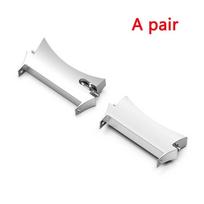 2pc Metal Connector For Samsung Galaxy Watch 7 5 4 40mm 44mm Stainless Steel Adapter Galaxy Watch 6 4 Classic 47mm No Gaps Case Galaxy watch 7 40mm sidabras