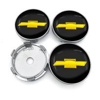 4 vnt. 56/60 mm automobilio ratlankio centrinis dangtelis Ratlankių apsauga nuo dulkių Dangteliai Chevrolet Captiva Cruze Silverado Spark Crvalier black