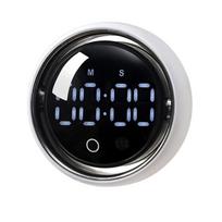 Voice Controlled Rotary Timer With LED Display Rechargeable Magnetic Backing Design For Kitchen Cooking And Fitness Use balta