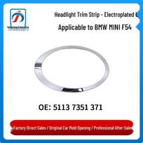 BMW MINI F54 2016-2019 Galvanizuotas priekinio žibinto apdailos elementas 51137351371, 51138739497 Gloss Black 51138739498 Right white