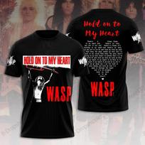 New WASP Band.Tour 3D Print T-Shirt Men Women Fashion Street Short Sleeve Tops Tees Kids Clothes Oversized T Shirt Rock Black 5XL white