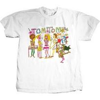 Tom Tom Club band cartoon graphic T-shirt S