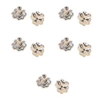 Soft Silicone Ear Backs Universal Size Comfortable Wear Loss Resistant Clovers Design Jewelry Accessories beige