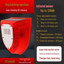 Solar Animal Repeller for Outdoor Use – Protect Farmland & Cornfields from Wild Boars and Pests red