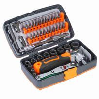 38pc Precision Ratchet Screwdriver Bit Set Magnetic Screwdrivers Kit Electronics Repair Tool Kit with Flexible Shaft oranžinė