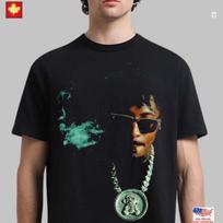 NBA Youngboy Masa Merch Smoke Gif For Fan Merch Graphic Tee Unisex 2025 T-Shirt Unisex T-Shirt M black