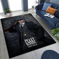 3D Tommy Shelby P-Peaky B-Blinders meno kilimas kilimėlis miegamajam svetainei sofai namų durų kilimėlis dekoras, didelis neslystantis vaikų grindų kilimėlis 40x60cm( 15x23in ) gray