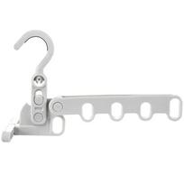 5-Hole Portable Clothes Hanger Foldable Travel Drying Rack for Hotel Camping Backpacking small size -- 1PC gray