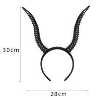 Gazelės Rago Galvos Juosta Cosplay Rekvizitas Fantazijos Galvos Apdangalas Moterims Helovinas Karnavalo Šventės Kostiumo Aksesuarai· black