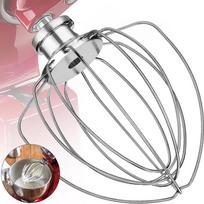 6 laidų plakiklis tinka Kitchenaid pakreipiamai galvutei skirtam pastatomajam maišytuvui, pakeičia K45Ww, nerūdijančio plieno, kiaušinių ir riebios grietinėlės plaktuvas sidabras