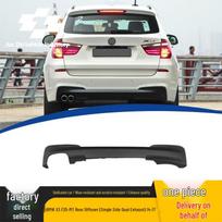 Dvigubo išmetimo galinis difuzorius BMW X3 F25-MT (2014–2017 m) X3 F25 juoda