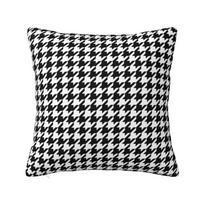 Custom Houndstooth Black And White Checkered Pillow Covers for Sofa Dogstooth Geometric Luxury Cushion Cover Soft Pillowcase 30X30CM