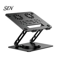 Universal Laptop Stand Foldable for Desk, Portable Height Adjustable Computer Ergonomic Notebook Riser Holder, Ventilated Cooling Tablet Holder A juoda