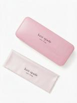 Kate Spade Kietas Akinių Dėklas Su Valymo Servetėle Nešiojama Smūgiams Atspari Saulės Akinių Laikymo Dėžutė rožinė