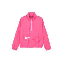 Nike Swoosh Run Logo Print Solid Color Half-Zip Jacket Women Jackets Pink DJ0925-607 XS pink