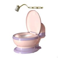 Kėdė vaikams su valymo šepetėliu ir kompaktišku dizainu PP Seat Pink white